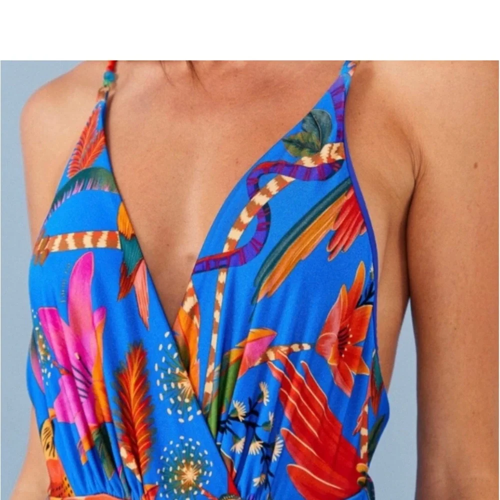New FARM Rio Macaw Party One Piece Swimsuit - Picture 5 of 7